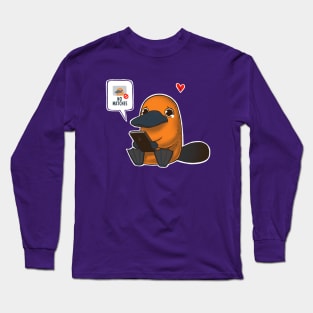 No Love for Me- No matches - Funny Cute Platypus Long Sleeve T-Shirt